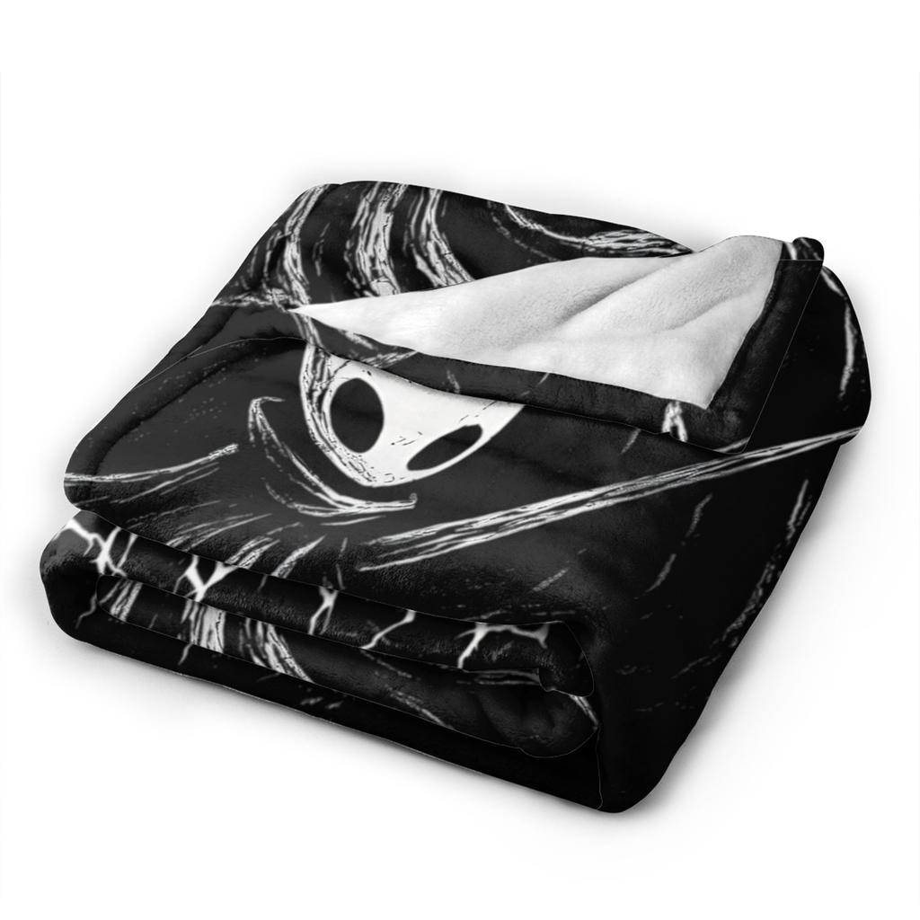 Hollow Knight Silksong Dark Fantasy Samtdecke Modische Decken Gothic für Zuhause Gestrickte Mode-Decke Auto Super Weich Multifunktion