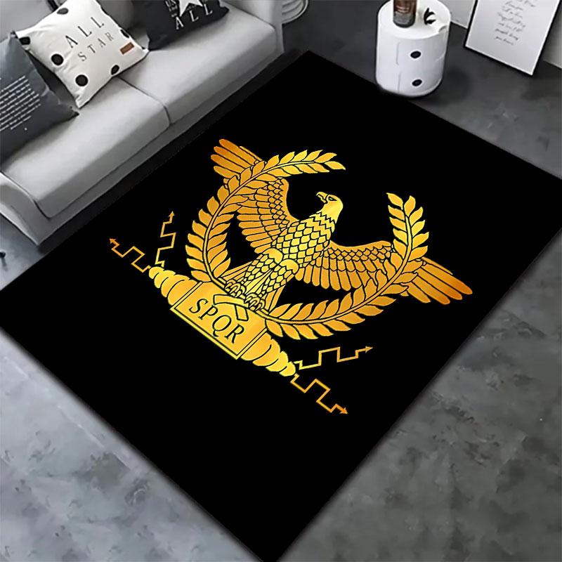 Roman SPQR Carpet Rug for Living Room Bedroom Home Sofa Decoration,Kids play Non-slip Floor Mat