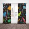 2pcs- Cute anime little dinosaur polyester curtains, pole bag curtains, bathroom, bedroom, living room, home room decoration
