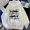 Whales Hoodies Women Vintage Sweat Y2k Sweatshirts Women Vintage Pullover