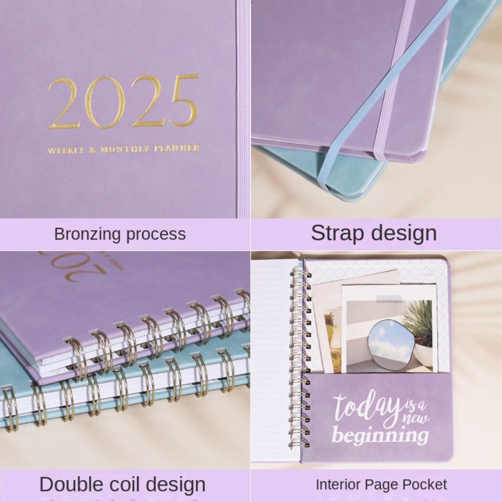 Hard Cover Journal Schedules Notebooks Calendar Daily Planner Notepad Weekly Planner  Office