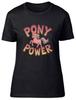 Pony Power Small Horse Funny Ponies Womens T-Shirt Ladies Gift Tee