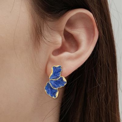 1 para kolczyków sztyftów Liść Klonu Kwiat Damskie Kolczyki Gładka Powierzchnia Lekkie Kolczyki Sztyfty Biżuteria