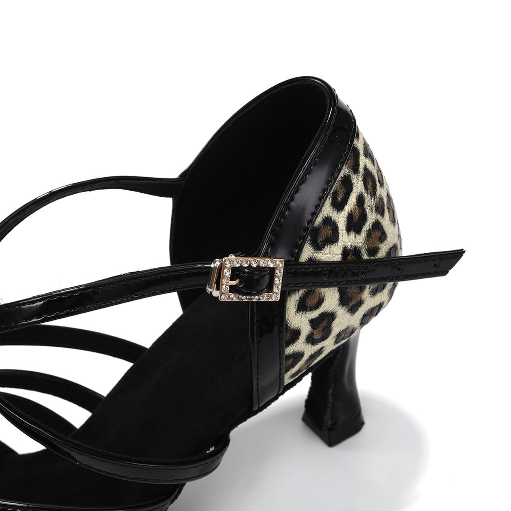 High Heel Latin Dance Shoes Adult Women Soft Soled Tango Salsa Ballroom Social Dancing Shoes Heeled 7cm