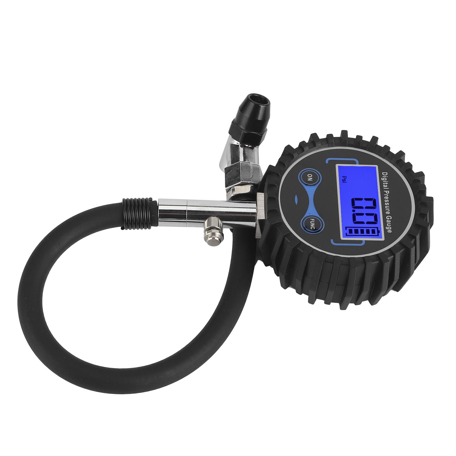 

200PSI Tire Pressure Gauge Monitoring LCD Digital Display 4 Units for Car Auto Motorcycle