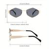 Women's Retr Fashion Glasses with Golden-Tone Frames - Fashionable Decorative Accessories for Casual Outfits Festive Events