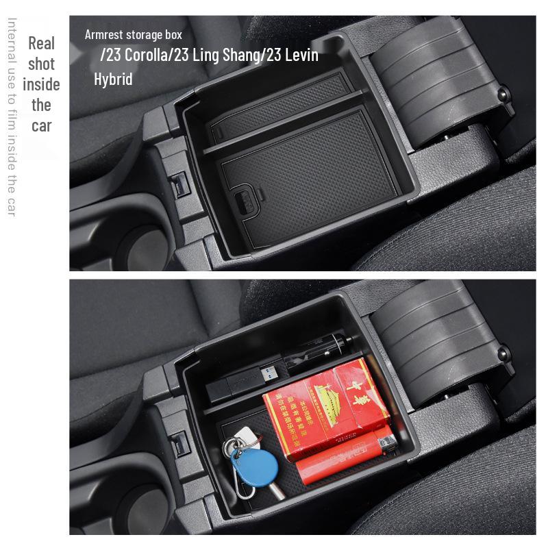 23-24 Corolla Levin Center Console Armrest Storage Box - Car Modification Accessory