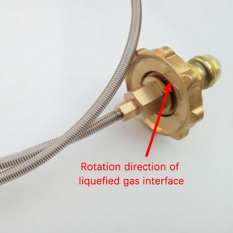 Campingkocher Gastank-Adapter Camping Gasbrenner Herd Butangas-Adapter LPG Propan Refill-Adapter für Camping Picknick