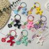 Balloon Dog Car Key Chain Pendant Internet Celebrity Love Accessories Bag Hanging Decoration Girl's Small Gift