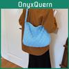 Trendy And Adorable Canvas Tote Bucket Bag For Fall With Cozy Interior For Daily Use