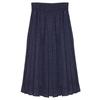 Aimeolkeu Button Pleated Skirt (Navy)
