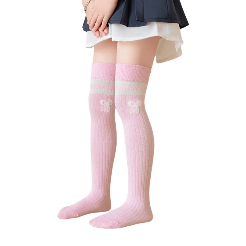 Pair Knee Length Socks Kids Long Socks Elastic Over the Knee Socks Breathable for Ages 3 To 12 Perfect for Everyday Wear