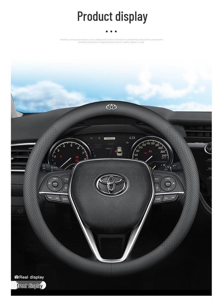 Kryt volantu Toyota Levin Hybrid z pravé kůže - Univerzální celoroční ultratenký automobilový doplněk