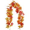 Artificial Fall Maple Leaf Garland Fake Plants Hanging Vines For Home Fireplace Party Garden Halloween Wedding Decor