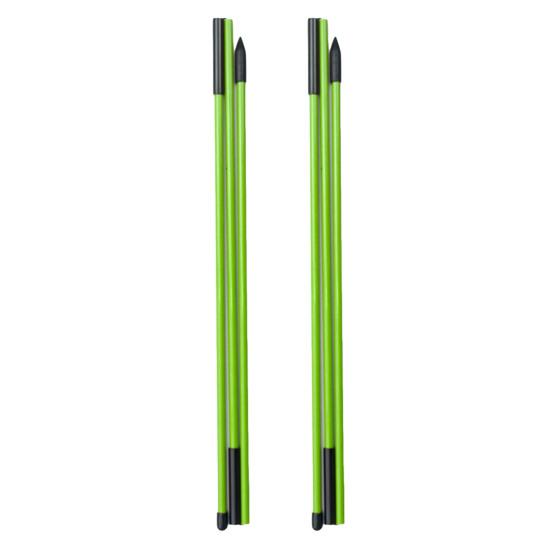 

2 шт. Гольф-линейка для выравнивания 3-секционная складная помощь для прицеливания свинга и патта, индикатор направления, стекловолокно, палка для выравнивания гольфа, аксессуары для гольфа зелёный