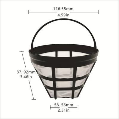 2 Pcs Coffee Filter Universal Permanent Coffee Filters Reusable Coffee Filter with Handle