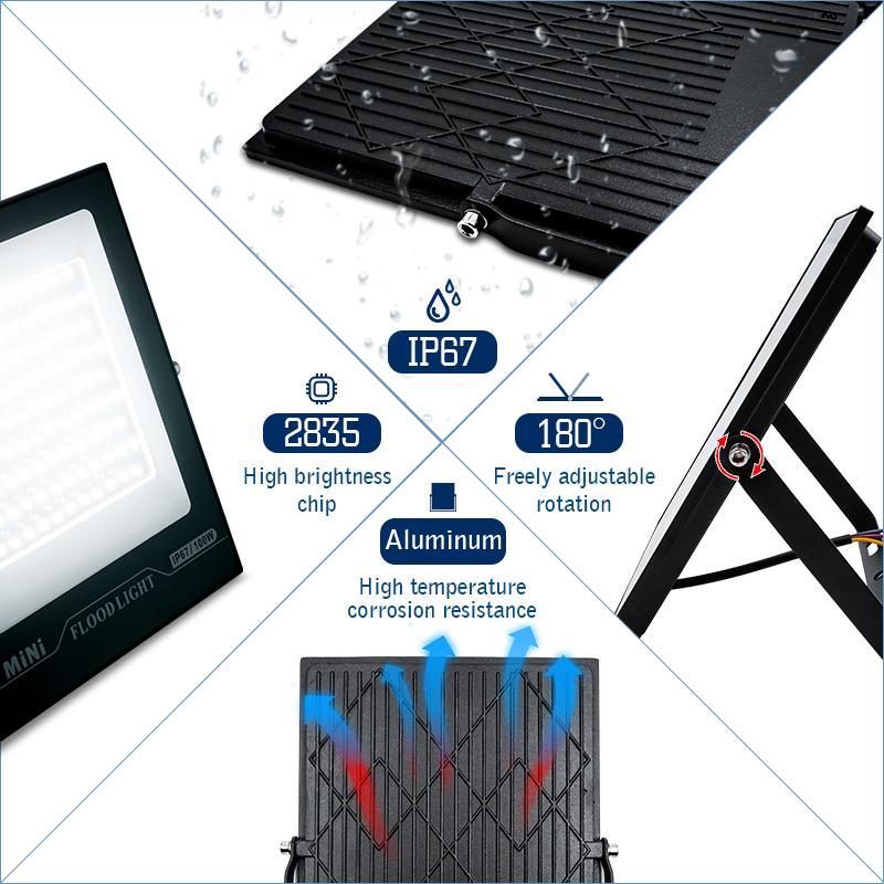 Led Flood Light 50W 220V Outdoor Floodlight IP67 Waterproof Street Lamp Landscape Lighting Spotlight