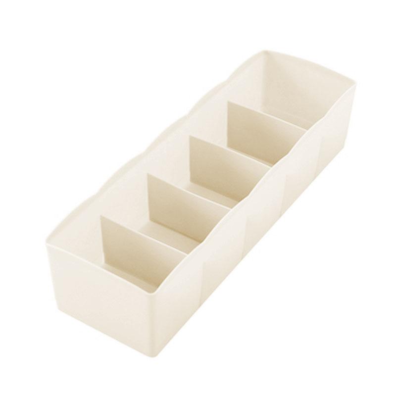 

Пластиковый ящик для хранения нижнего белья с 5 сетками для домашнего шкафа, носков, трусиков, контейнер для сортировки галстуков, переносной ящик, органайзер для стола, всякая всячина