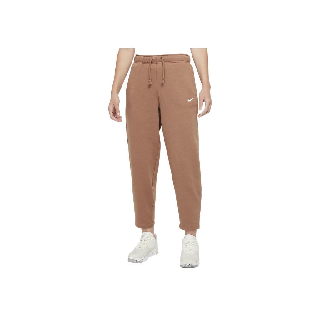 Nike Sportswear Collection Essentials Curve Fleece Casual Cropped Pants Women Bottoms Copper DD5637-256