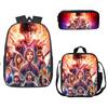 Stranger Things Schoolbag, Pencil Bag, Meal Bag To Map Z Three-Piece Large-Capacity Backpack Colorful