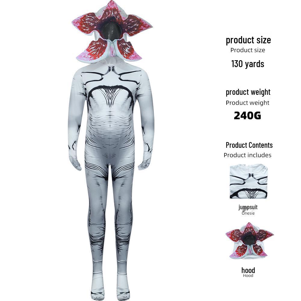 Stranger Things 5 Vleesetende Plant Horror Jumpsuit voor Halloween Cosplay
