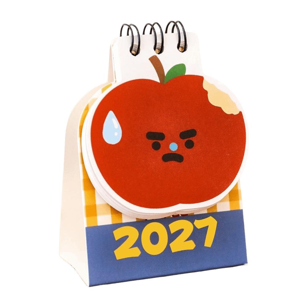 Mini Standing Calendar Appl Shape Desktop Calendar New 2027 Desk Calendar School Supplies