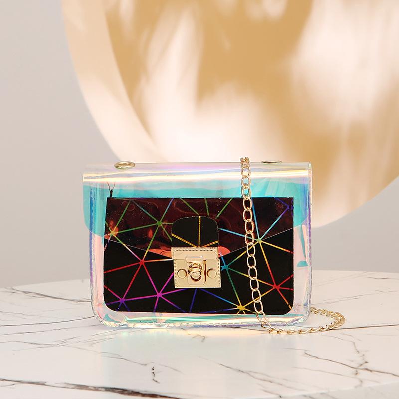 Bag Women's New Sequined Color Chain Shoulder Messenger Bag Personality Elegant Fashion Versatile
