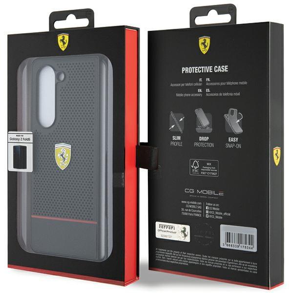 Ferrari Fehczfd5Psek Z Fold5 F946 Czarny/Black Hardcase Perforated Line