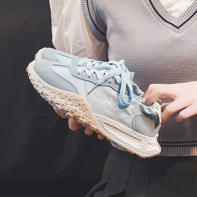 

Летние дышащие повседневные кроссовки на платформе, легкие, амортизирующие, для бега, ультралегкие Cortez 35 синий