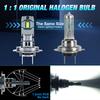 2Pcs 20000LM H7 LED Headlight Bulb LED Canbus 12V 60W LED Fog Light Wireless Mini Size Auto Lamp 6000K White Plug and Play