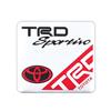 Car Aluminum Emblem Badge Supercharged Styling Decal Sticker For Toyota Hilux Aygo Yaris Ractis Corolla Camry CHR Auris Tacoma