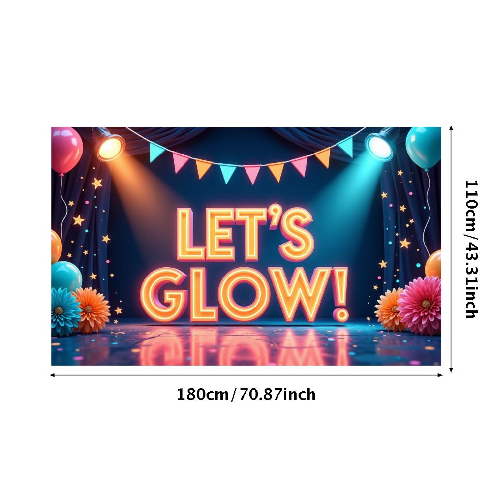 Photo Prop LED Neon Banner Party Decoration Glow Effect Neon Sign For Festival Decoration Party Celebration Night Event