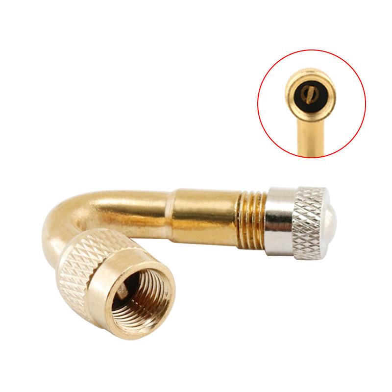 Bike Motorcycle Car Accessories 45/90/135 Degree Air Tyre Valves Brass Extension Car Truck Bike Motorcycle Wheel Tires Parts