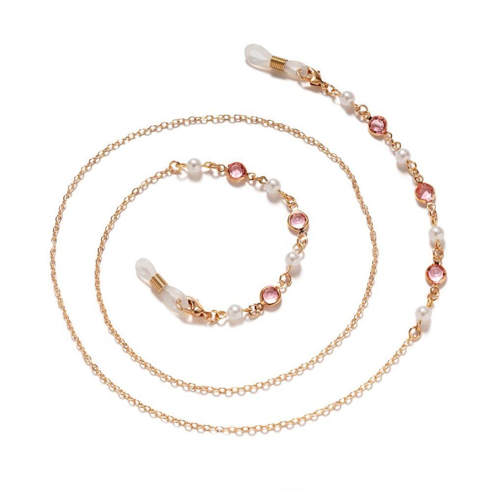 1PC Pearl Beaded Eyeglasses Chain Alloy Sunglasses Lanyard New Glasses Strap Fashion Accessory