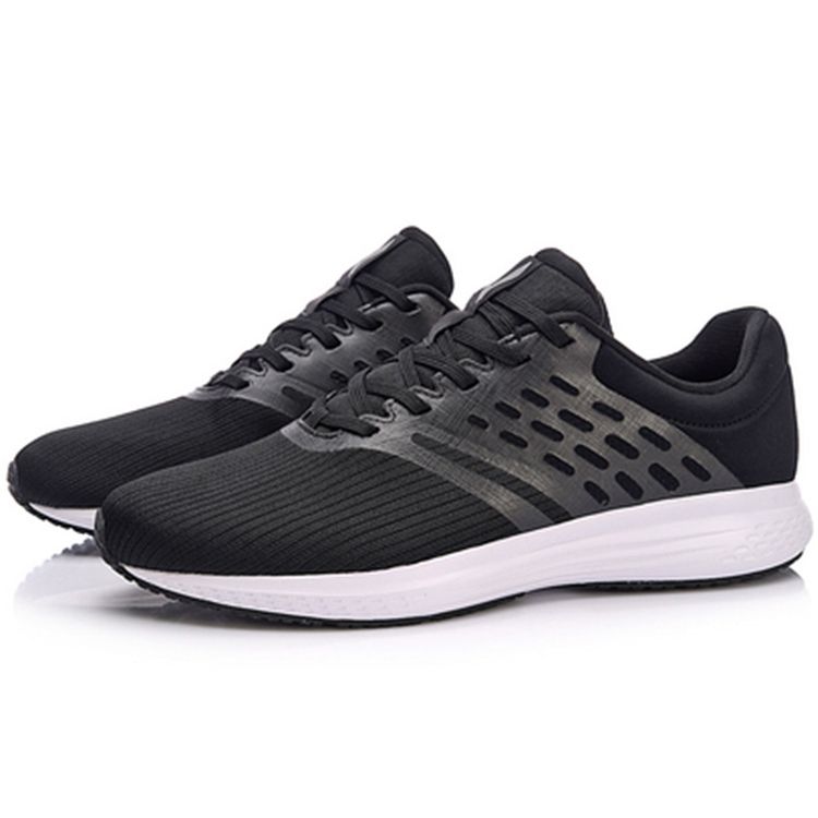 Li Ning Speed Star One-Piece Woven Shock Absorbing Breathable Low-Top Running Shoes Unisex Sneaker Standard-Black ARHN007-3