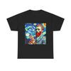 Vincent Van Gogh Pets a Bunny T-Shirt Funny Art Tee Inspired by Van Gogh's Style