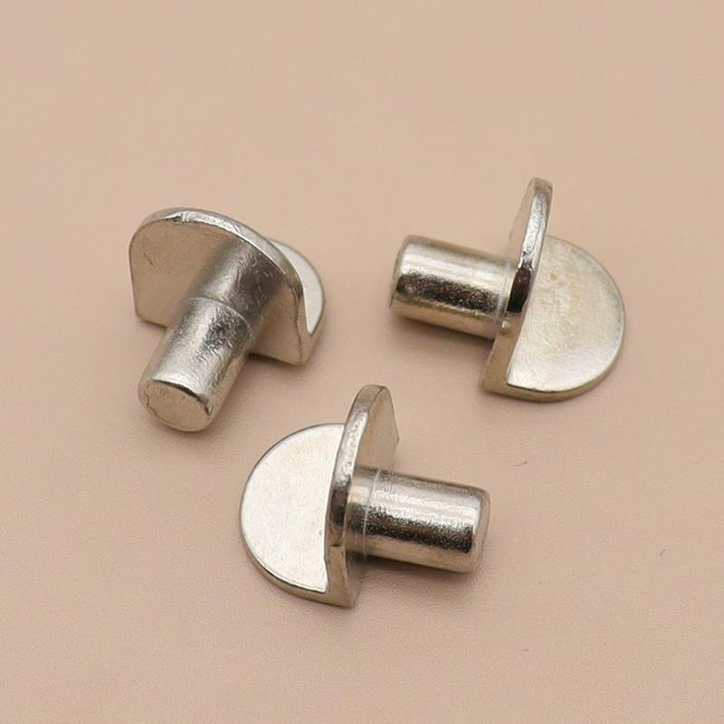 Set of 20 Multipurpose Sturdy Alloy Furniture Shelf Pegs Convenient Accessory for Wood and Glass Shelves Daily Use