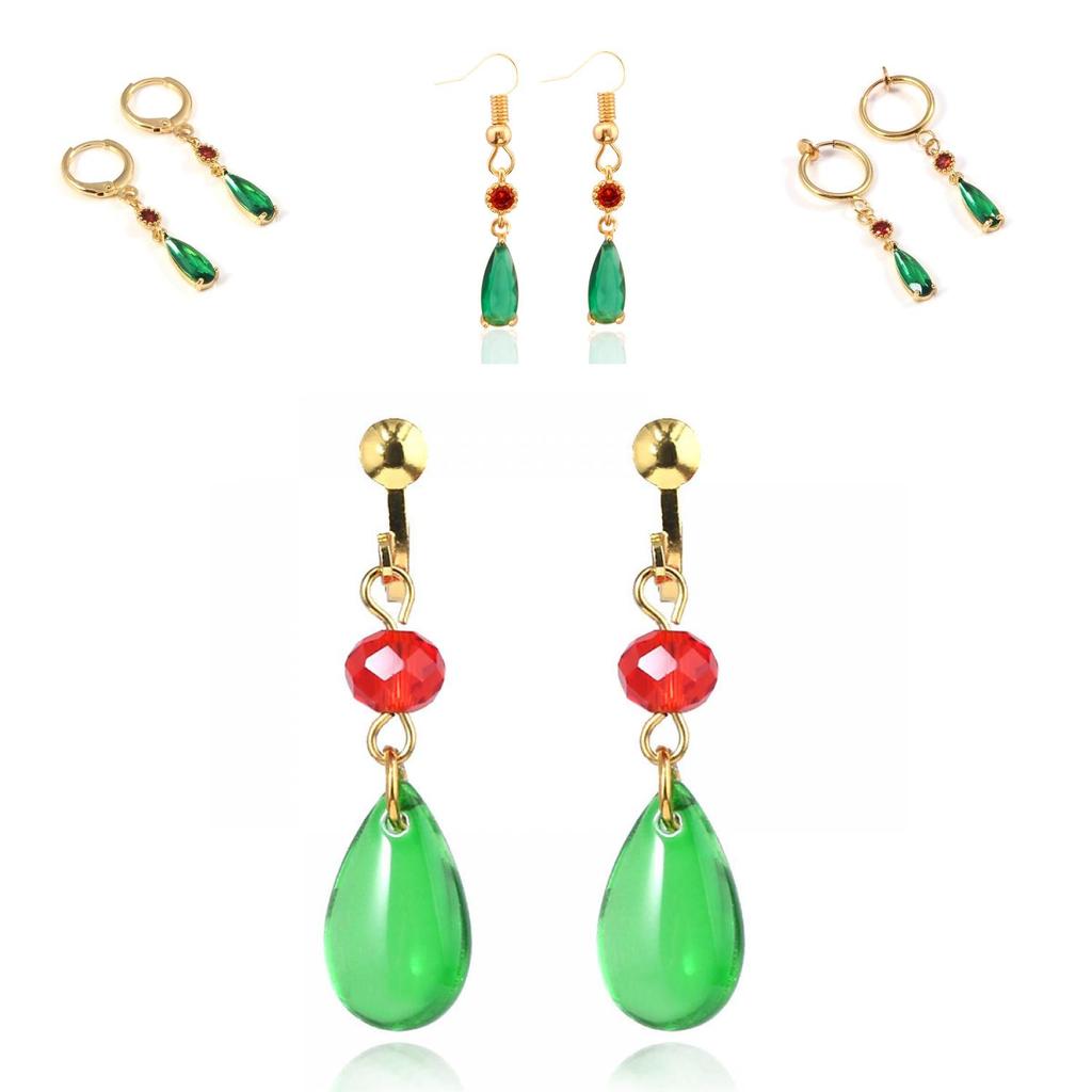 Moving Castle Howls Zircon Copper Ear Clamps No Piercing Decoration Cosplay