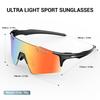 SCVCN Photochromic Hiking Eyewear Fashion Rimless Cycling Glasss Sports Running Sunglasses for Men Goggles Mtb Bicycle 1 Lens