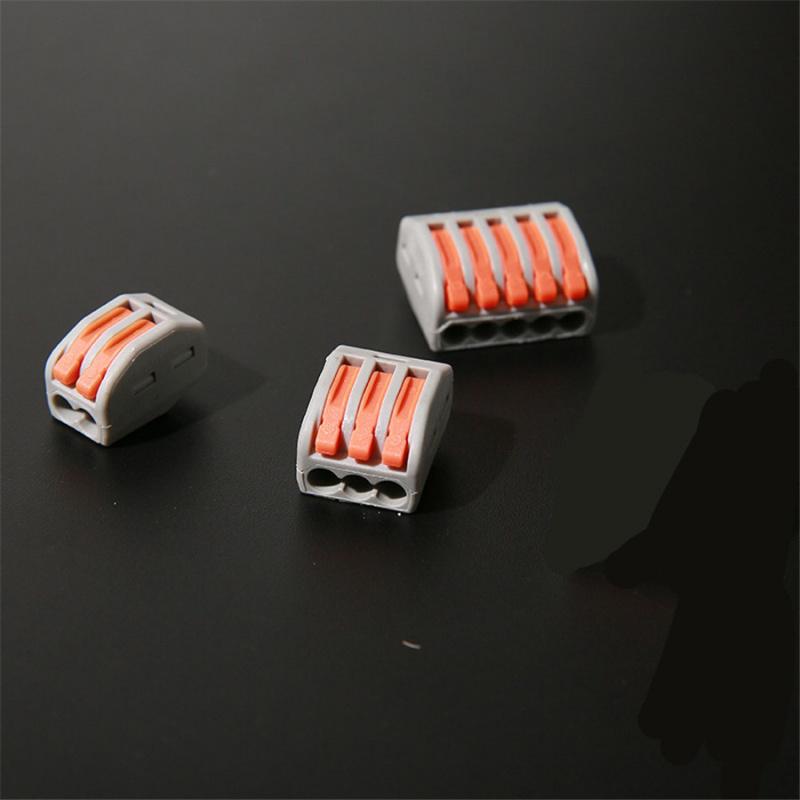 2 Pin, 3Pin, 5Pin Compact Wiring Terminal Block Fast Connector Push-In Conductor