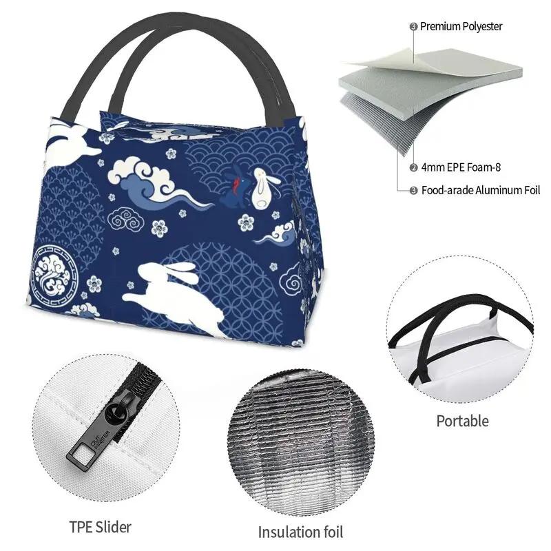 The Untamed WangXian Bunny Insulated Lunch Bag for School Office Mo Dao Zu Shi Portable Cooler Thermal Bento Box Women