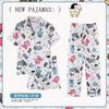 Soft Waxy Rabbit Pajamas Women's Japanese Milk Gentle and Cute Cartoon Girly Casual Short-sleeved Loungewear Three-piece Set