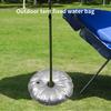 Weight Bag for Feather Flag Base Collapsible Round Flagpole Base Waterproof Easy To Fill Weight Water Bag Portable Base for Beach Sun Umbrella