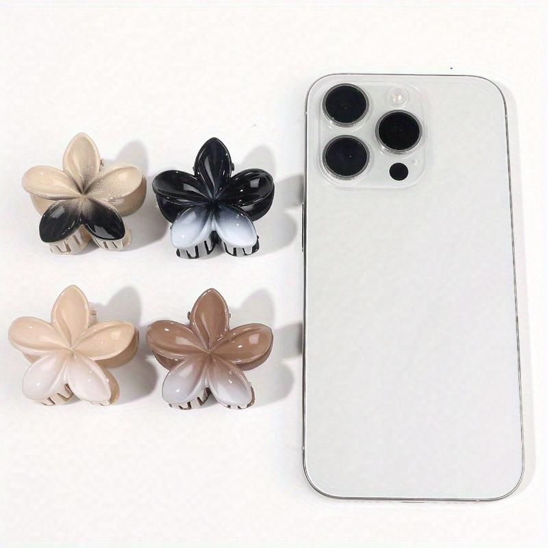 Colorful Marble Printed Candy Color Flower Hair Claws, Bohemian Beach Hair Accessories Claw Clips Hair Clips Hair Jaw