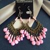 Popular earrings Bohemian retro fringed long beaded earrings colorful earrings women