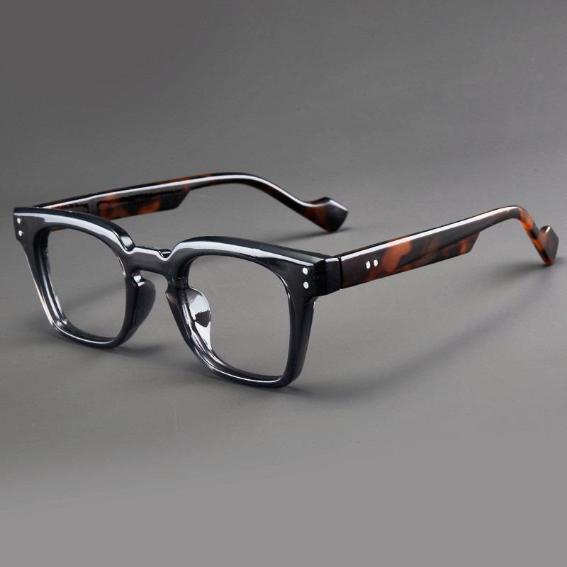Elderly HD Anti-Blue Light Square Frame Reading Glasses - Fashionable Leopard Print