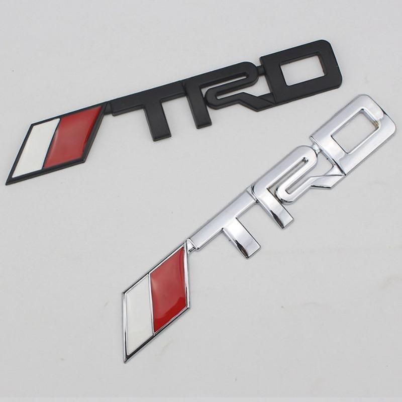 TRD Metal Labeling, Car Modification Car Logo 3D Three-dimensional Car Logo Sticker Body Sticker, Metal Label