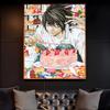 Anime D-Death N-Note DN L Poster Sticky Wall Art Printing Waterproof Home Living Bed Room Bar Hallway Aesthetic Decor