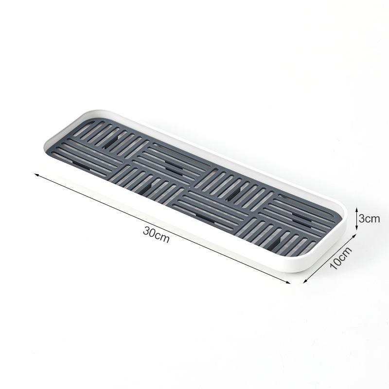 Nordic Style Rectangular Plastic Tea and Cup Draining Tray for Living Room