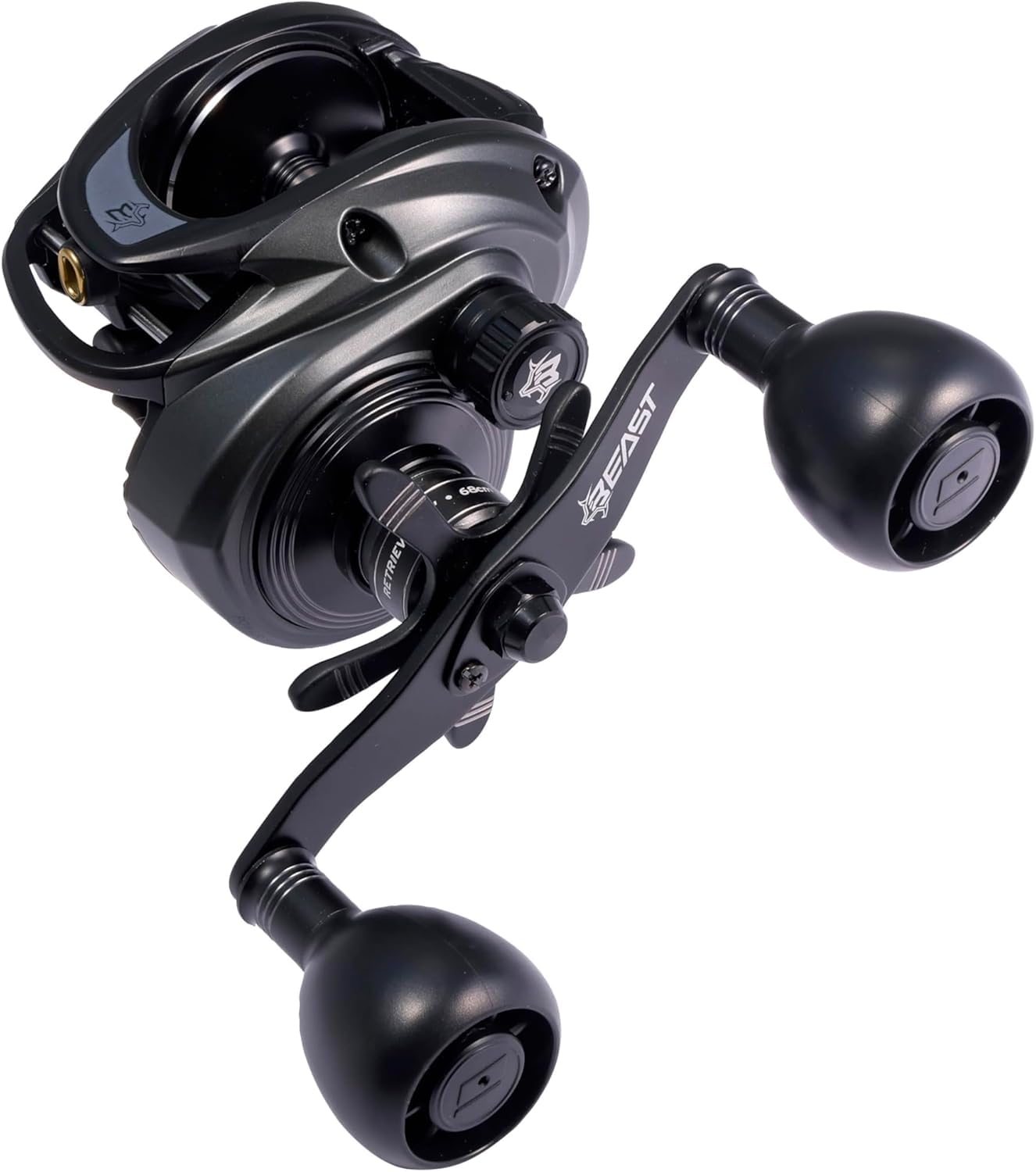 beast lp beast 300 left baitcasting reel low profile bass saltwater exotic fish big game чёрный